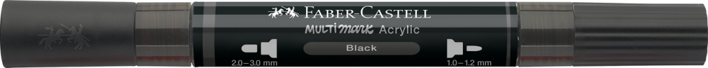Marker acrilic multimark cul. 199 negru faber-castell [4]