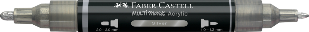 Marker acrilic multimark cul. 251 argintiu faber-castell [2]