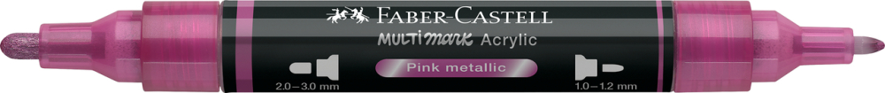 Marker acrilic multimark cul. 290 roz metalizat faber-castell [2]