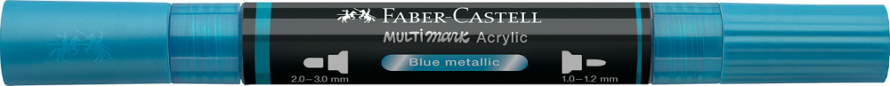 Marker acrilic multimark cul. 292 albastru metalizat faber-castell [3]