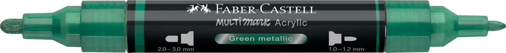 Marker acrilic multimark cul. 295 verde metalizat faber-castell [2]