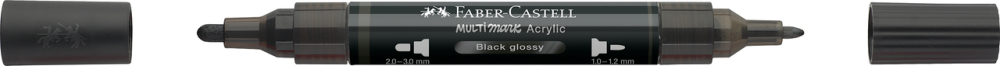 Marker acrilic multimark cul. 299 negru lucios faber-castell [4]