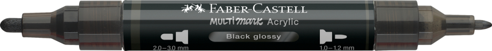Marker acrilic multimark cul. 299 negru lucios faber-castell [2]