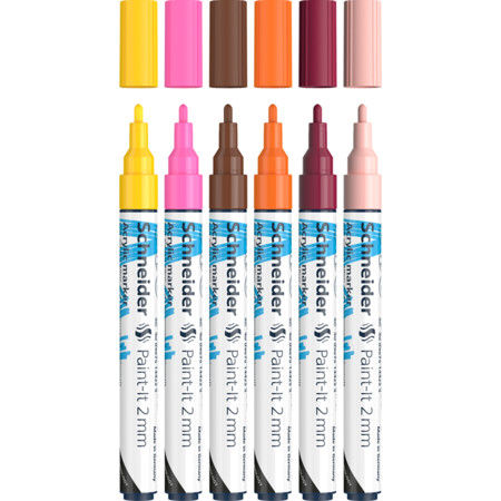 Marker cu vopsea acrilică Paint-It 310 2 mm Schneider 6 buc/set 3 [1]