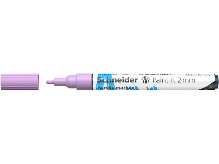 Marker cu vopsea acrilica, Varf rotund 2 mm, Paint-It 310, Schneider, 18 culori [3]