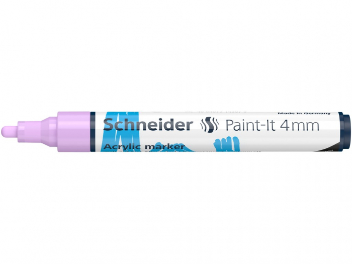 Marker cu vopsea acrilica, Varf rotund 4 mm, Paint-It 320, Schneider, 18 culori [4]