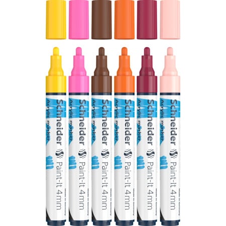 Marker cu vopsea acrilică Paint-It 320 4 mm Schneider 6 buc/set 3 [1]