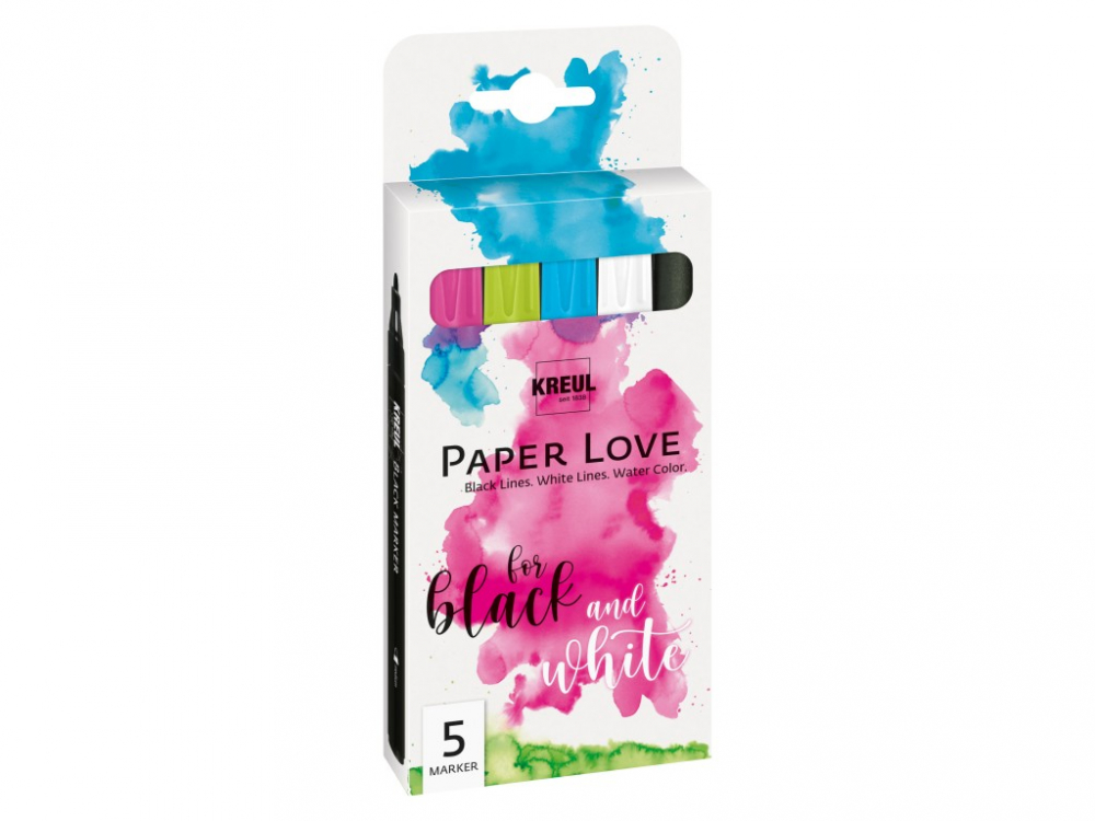 Marker Kreul Paper Love 5 culori/set [1]