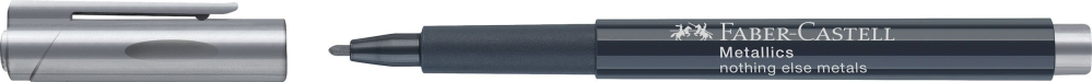 Marker metallics argintiu faber-castell [2]
