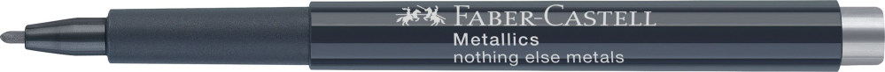 Marker metallics argintiu faber-castell [3]