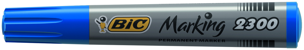 Marker permanent albastru varf tesit 2300 bic [2]