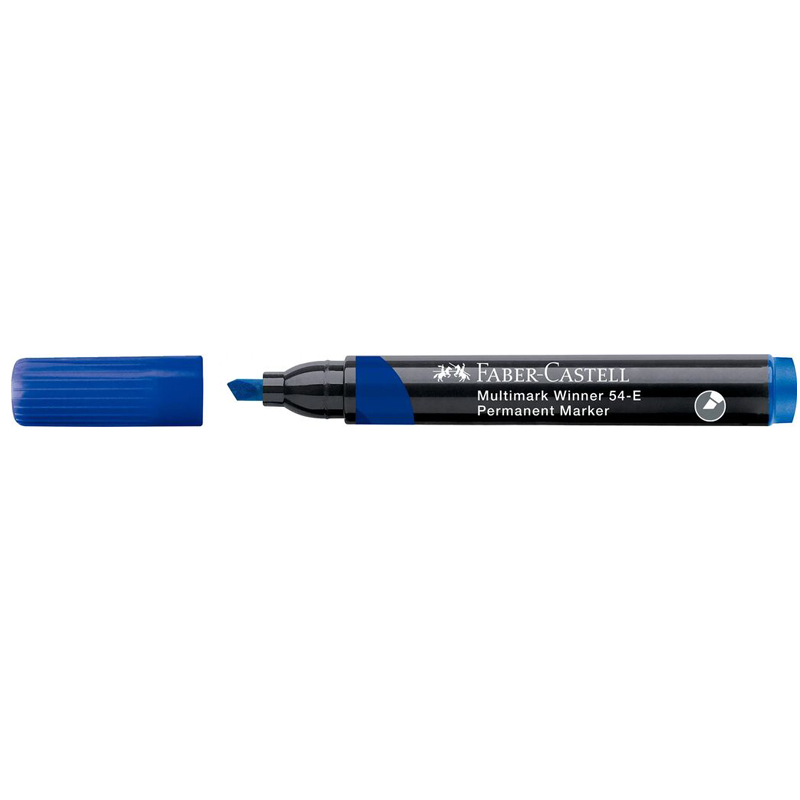 Marker permanent albastru varf tesit multimark winner 54 2024 fc [2]