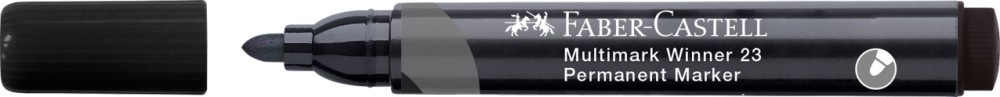 Marker permanent negru varf rotund multimark winner 23 faber-castell [2]