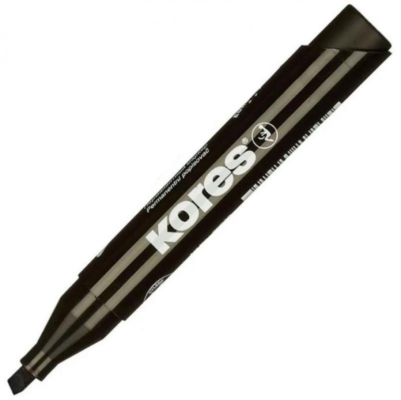 Marker permanent negru varf tesit kores [2]