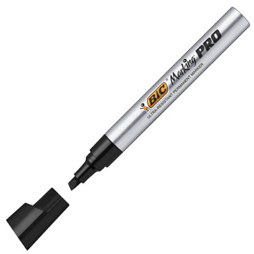 Marker permanent negru varf tesit pro industrial bic [3]