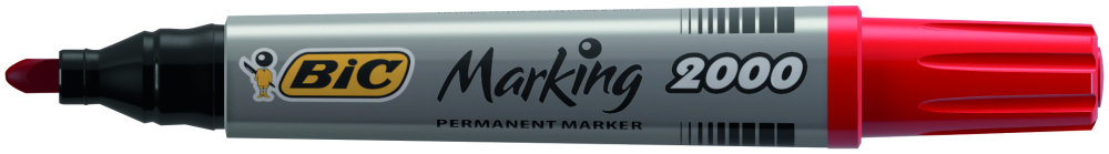 Marker permanent rosu varf rotund 2000 bic [2]
