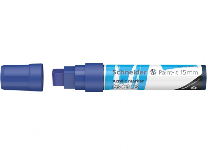 Schneider - Marker cu vopsea acrilica Paint-It 330 15 mm Schneider, Alb- Micostore.ro [2]