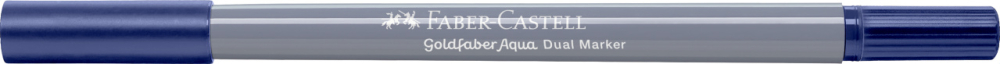 Marker solubil 2 capete goldfaber albastru indian 247 faber-castell [3]