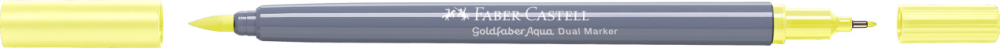 Marker solubil 2 capete goldfaber galben glazurat deschis 104 faber-castell [4]