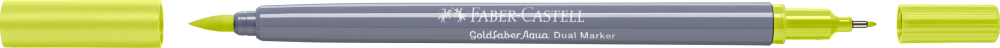 Marker solubil 2 capete goldfaber galben lime 206 faber-castell [2]