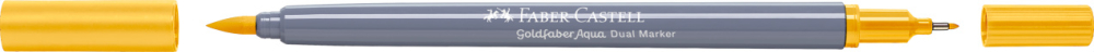 Marker solubil 2 capete goldfaber galben napoli 185 faber-castell [2]