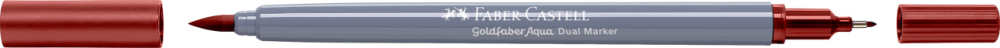 Marker solubil 2 capete goldfaber rosu venetian 190 faber-castell [2]