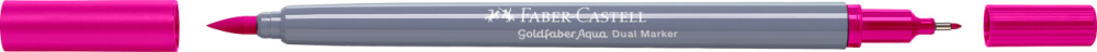 Marker solubil 2 capete goldfaber roz purpuriu mediu 125 faber-castell [2]
