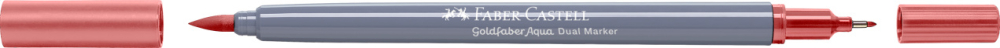 Marker solubil 2 capete goldfaber roz vintage 195 faber-castell [2]
