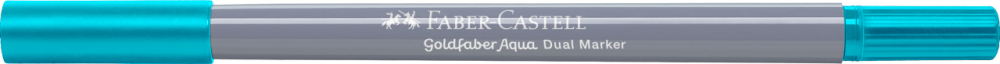 Marker solubil 2 capete goldfaber turcoaz cobalt deschis 154 faber-castell [3]