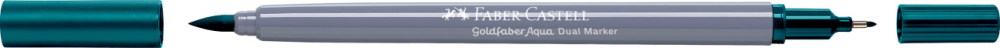 Marker solubil 2 capete goldfaber verde cobalt intens 158 faber-castell [2]
