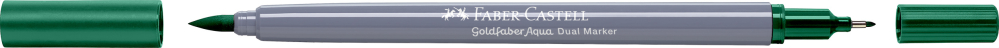 Marker solubil 2 capete goldfaber verde phtalo inchis 264 faber-castell [2]