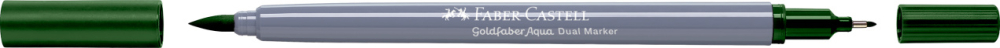 Marker solubil 2 capete goldfaber verde pin 267 faber-castell [2]