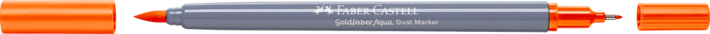 Marker solubil 2 capete portocaliu glazurat 113 faber-castell [2]