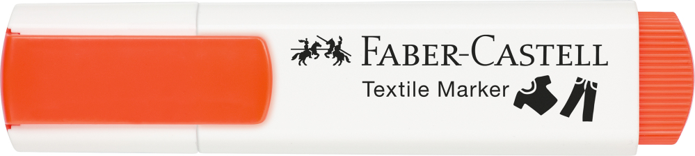 Marker textil portocaliu neon faber-castell [4]