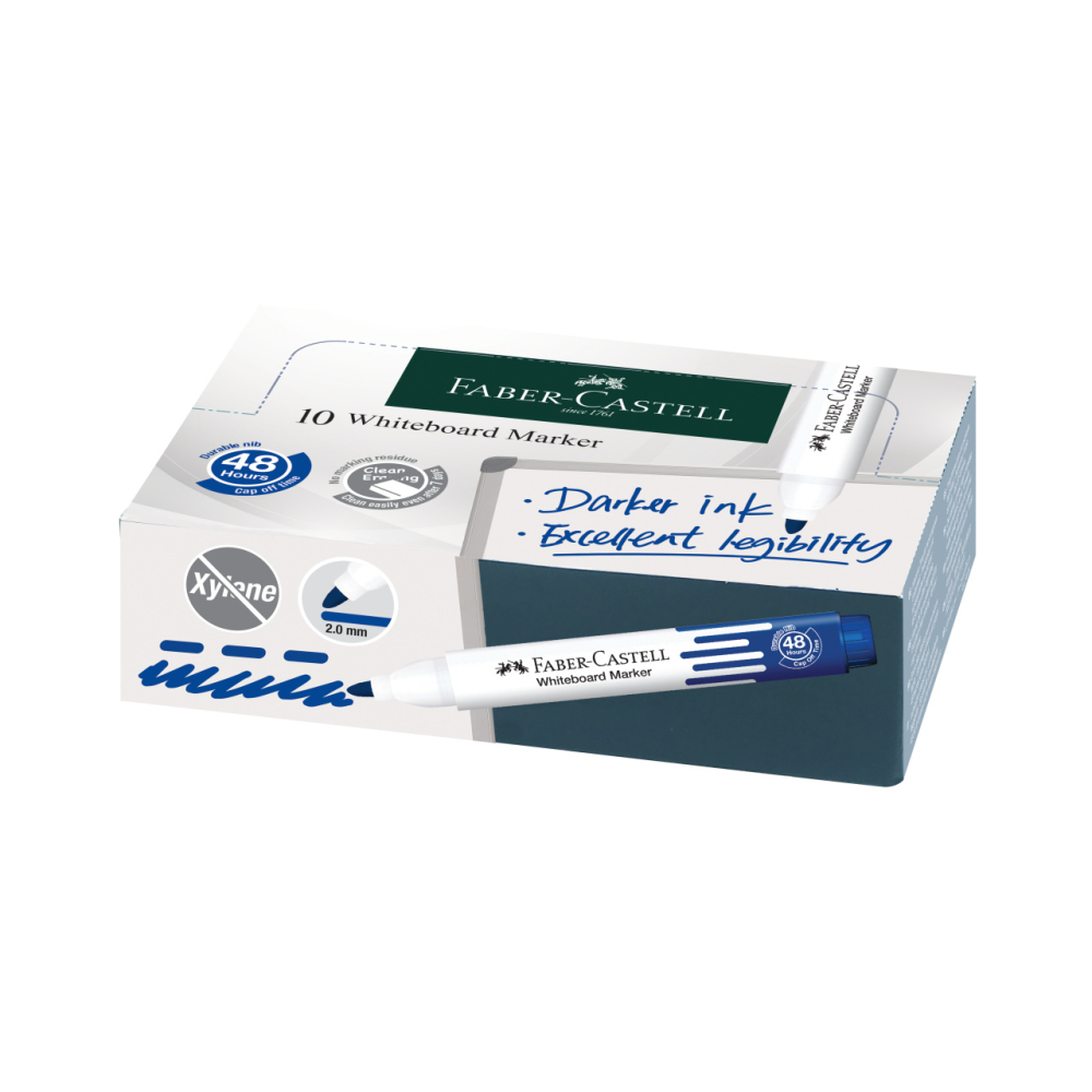 Marker whiteboard albastru w20 faber-castell [4]