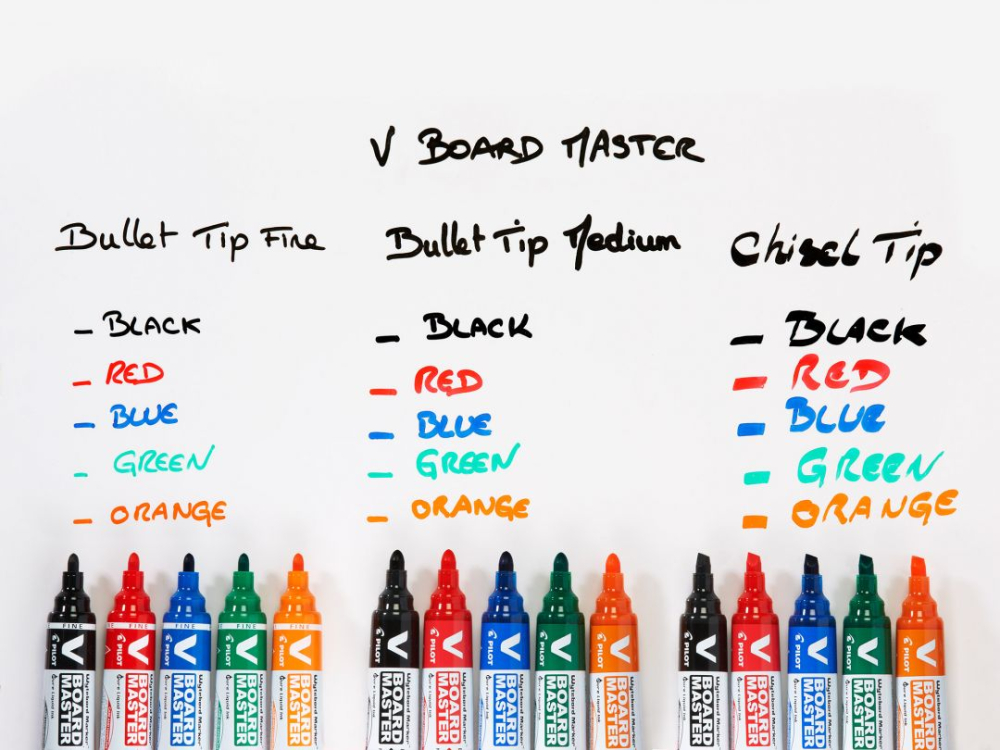 Marker whiteboard negru 6mm varf rotund vboard pilot [3]