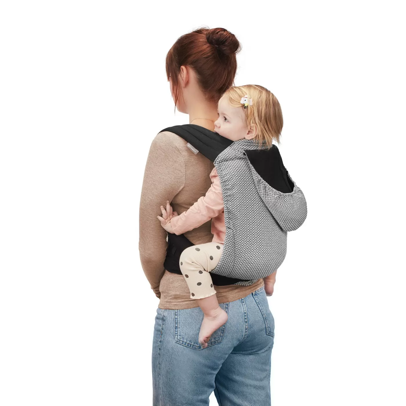 Marsupiu ergonomic kinderkraft adoree mei tai, grey, varsta de la 0 luni la 5 ani [4]