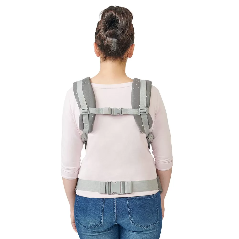Marsupiu ergonomic kinderkraft huggy, grey, varsta de la 0 luni la 3 ani [9]