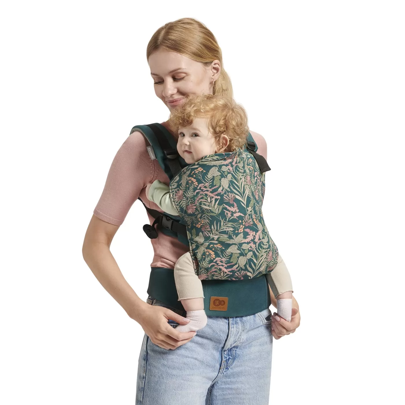 Marsupiu ergonomic kinderkraft milo, nature vibes, varsta de la 0 luni la 3 ani [4]