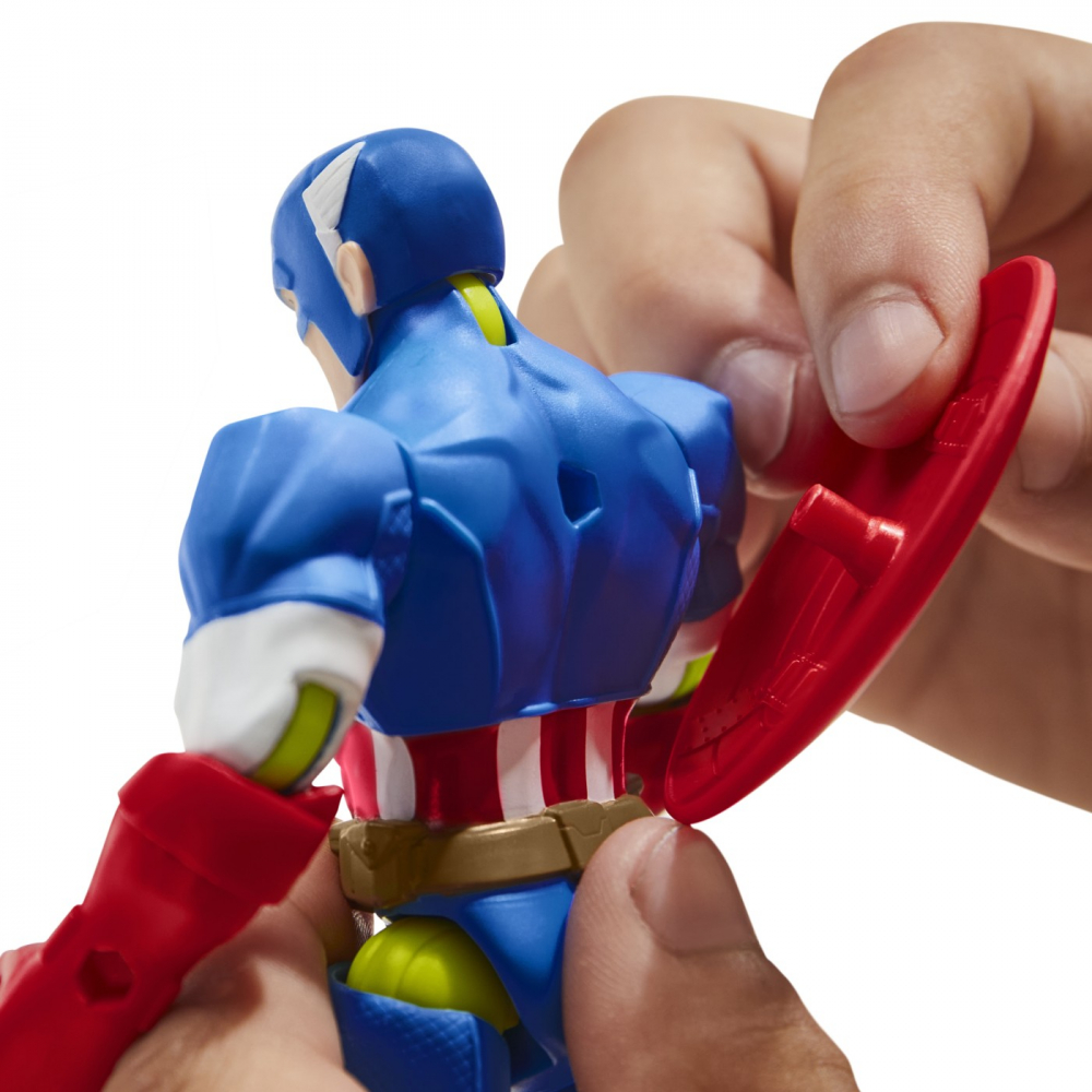 Marvel avengers mix mashers figurina capitan america 12cm, varsta de la 4 ani la 8 ani [5]
