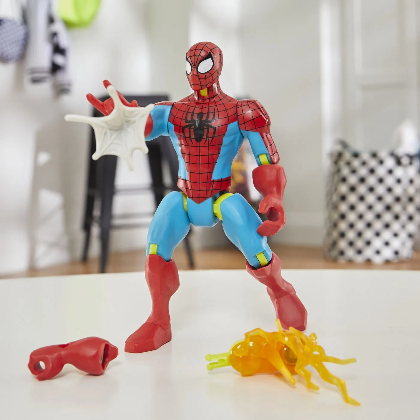 Marvel avengers mix mashers figurina spider-man 12cm, copii varsta 4 ani pana la 8 ani [6]