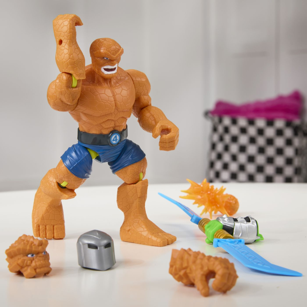 Marvel avengers mix mashers set figurina marvels the thing 12cm si accesorii copii 4 ani - 12 ani [9]