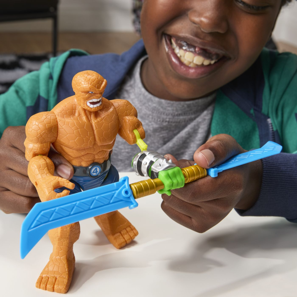 Marvel avengers mix mashers set figurina marvels the thing 12cm si accesorii copii 4 ani - 12 ani [6]