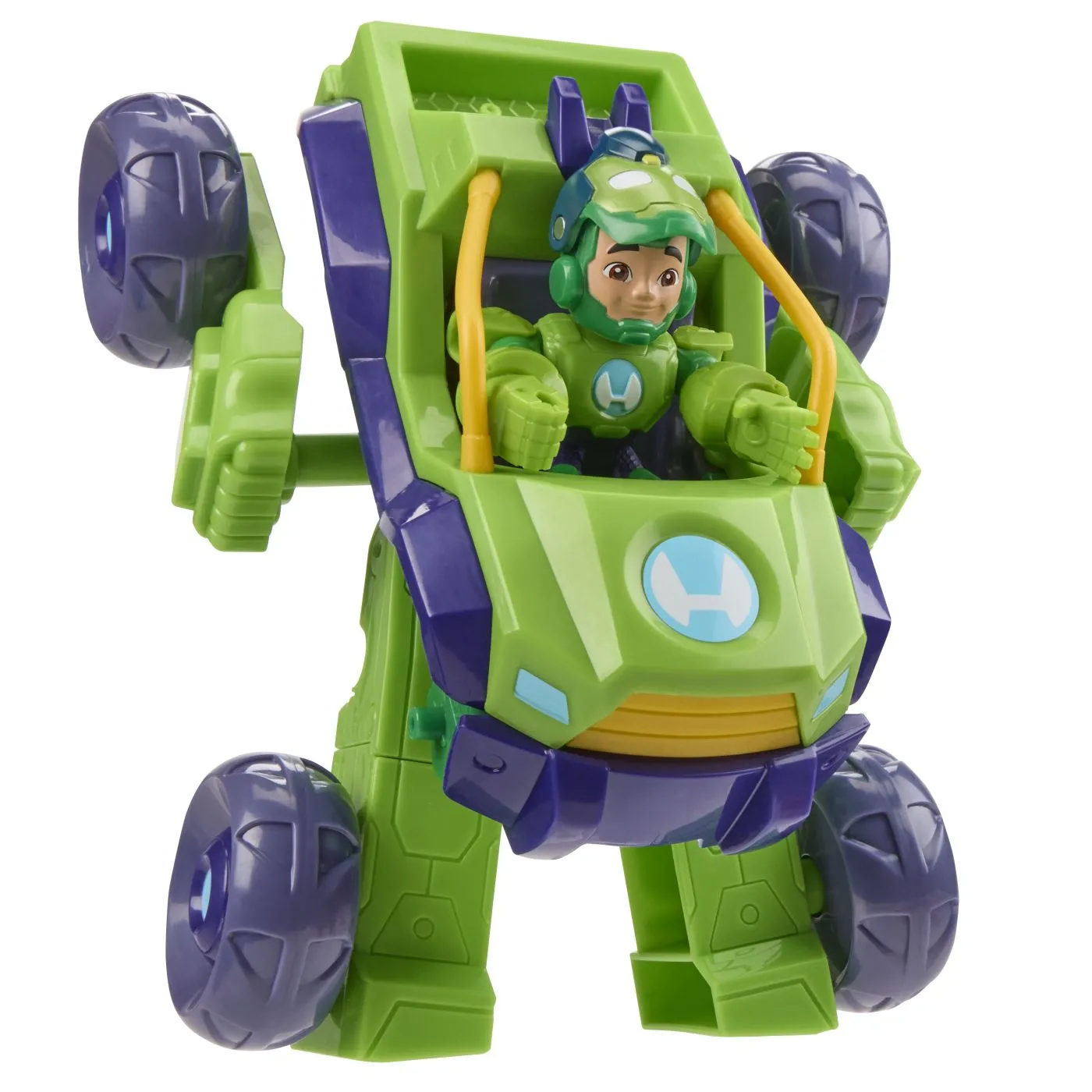 Marvel iron man si prietenii sai uimitori set vehicul 2 in 1 si figurina iron hulk, copii 3 -7 ani [6]