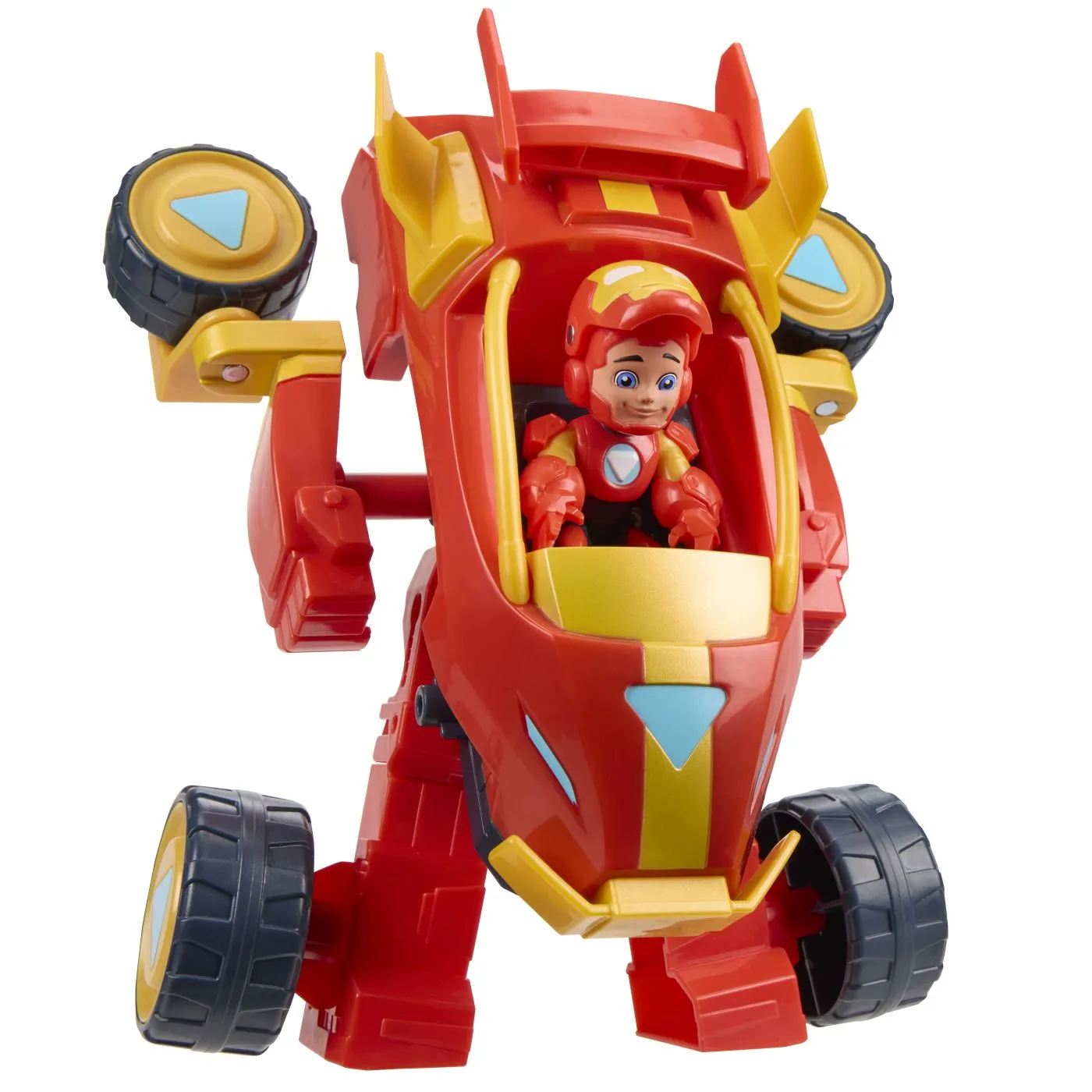 Marvel iron man si prietenii sai uimitori set vehicul 2 in 1 si figurina iron man, copii 3 ani-7 ani [8]