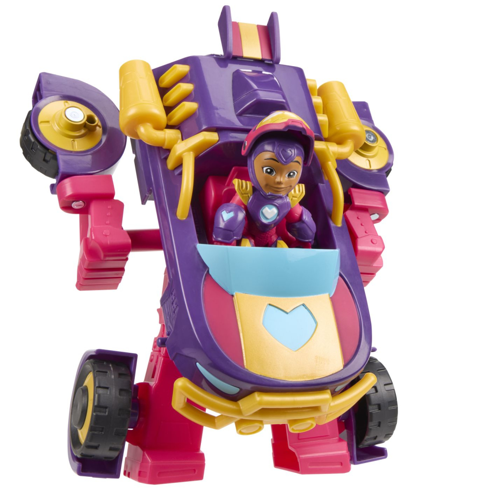 Marvel iron man si prietenii sai uimitori set vehicul 2 in 1 si figurina iron varsta 3 ani -7 ani [6]