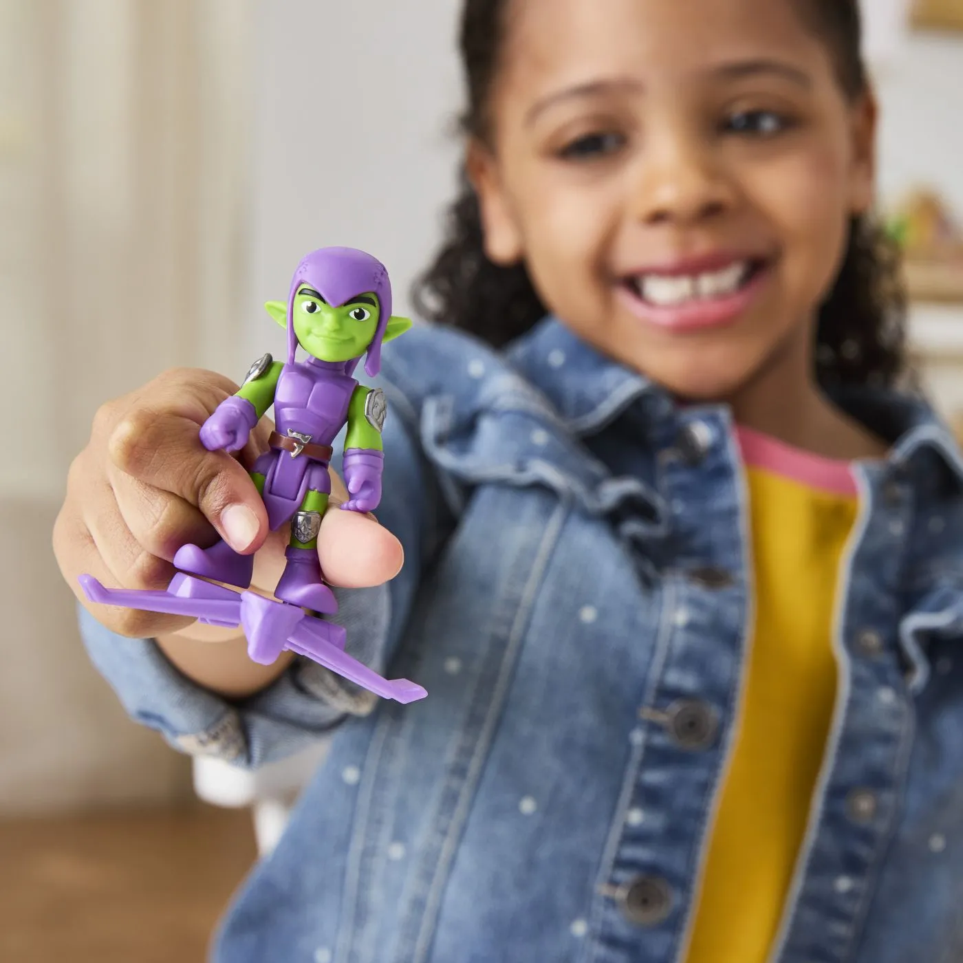 Marvel spidey si prietenii sai uimitori set figurina green goblin si accesorii, copii 3 ani-7 ani [3]