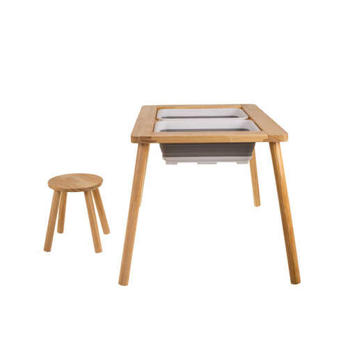Masa Senzoriala cu Scaun, Montessori, din lemn, educativa, 51.5 x 52 x 72 cm [12]
