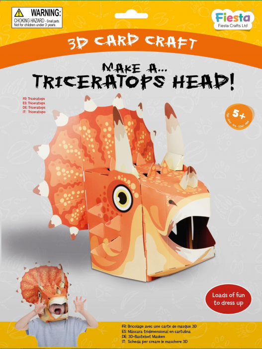 Masca Triceratops 3D pentru copii [2]