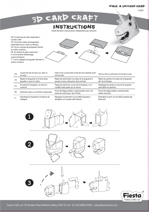 Masca unicorn 3D pentru copii [3]